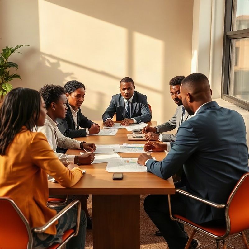 Swiftgbeta consulting team in a Nairobi working session
